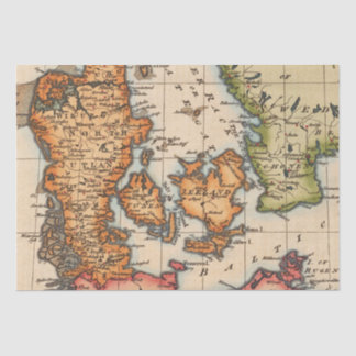 Old Maps Pattern Tissue Paper