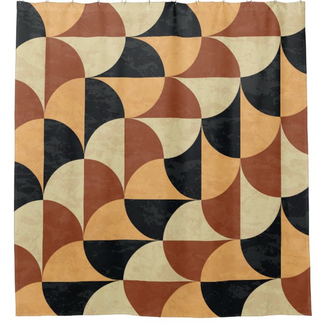 Old marble floor, geometric seamless texture. shower curtain (Front)