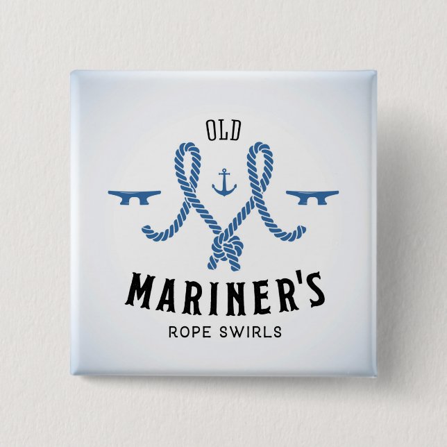 Old Mariner Poster 15 Cm Square Badge (Front)