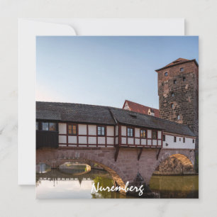 Old mediaeval bridge in Nuremberg, Germany