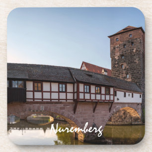 Old mediaeval bridge in Nuremberg, Germany Coaster