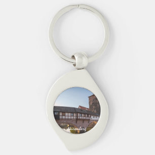 Old mediaeval bridge in Nuremberg, Germany Key Ring