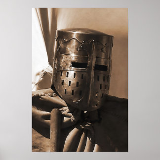 old mediaeval mask poster