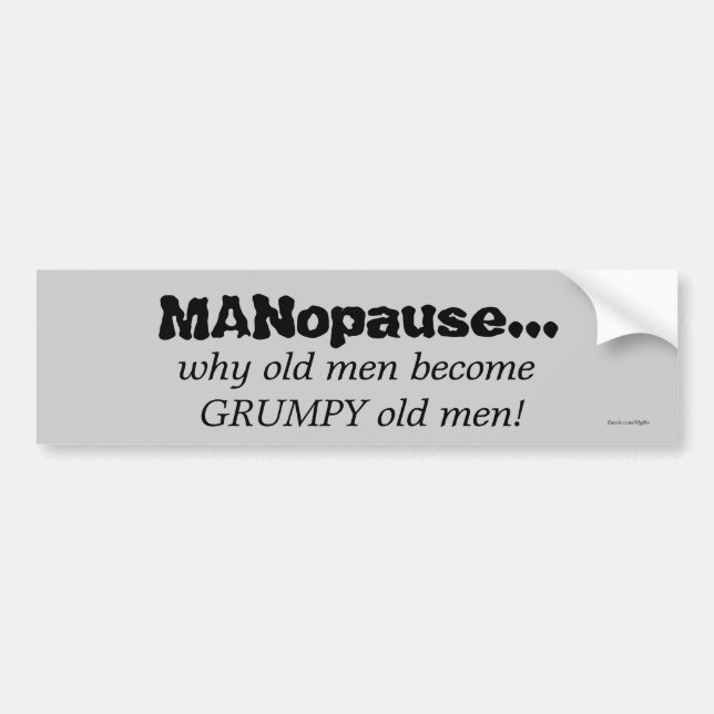 Old Men Bumper Sticker (Front)
