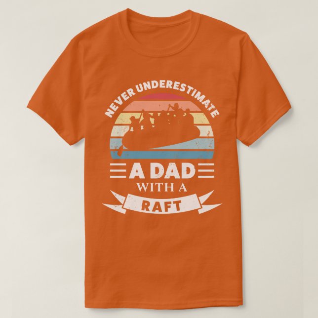 Old Men with a Raft Funny Gift Fathers Day  T-Shirt (Design Front)