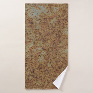 Old metal iron rust backgroundabstract,art,artisti bath towel