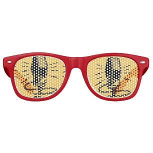 Old microphone retro sunglasses