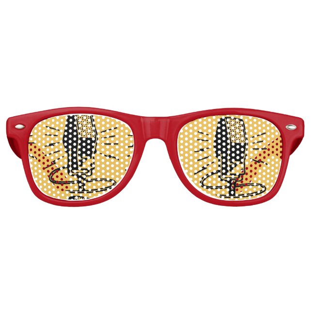 Old microphone retro sunglasses (Front)