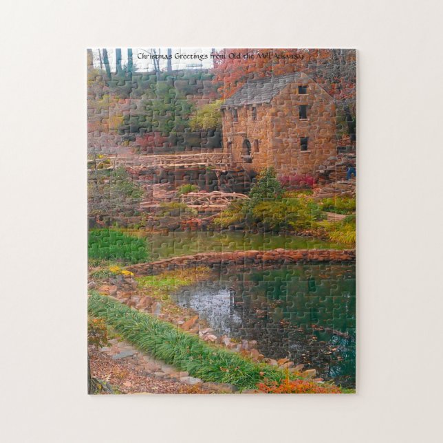 Old Mill Arkansas. Jigsaw Puzzle (Vertical)