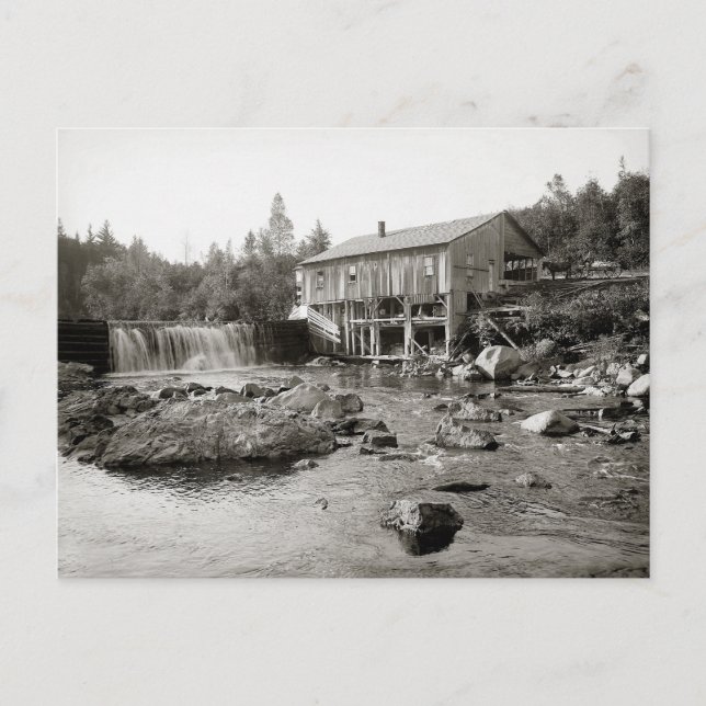Old Mill in the Adirondacks, 1903 Postcard (Front)