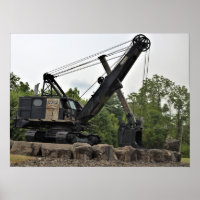 Old Mining Equipment Photo Poster