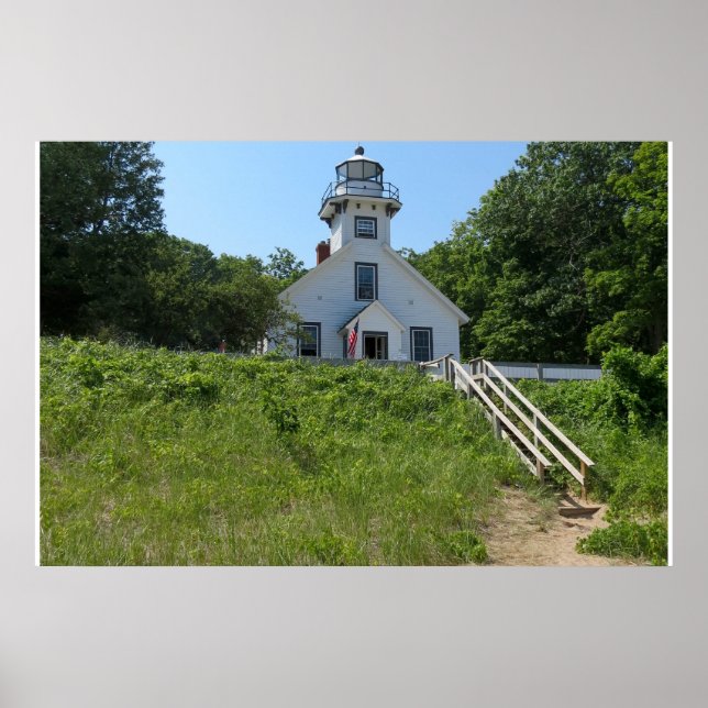 Old Mission Point Lighthouse Poster (Front)