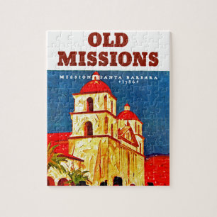 Old Missions ~ Santa Barbara Jigsaw Puzzle