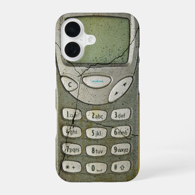 Old mobile phone iPhone 16 case (Back)