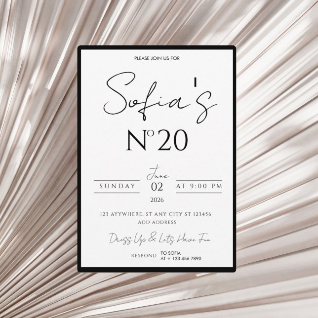 Old Money Birthday Invitation, Elegant and modern Invitation (Creator Uploaded)