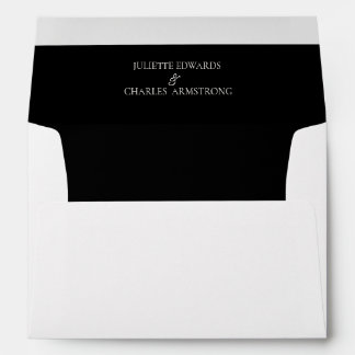 Old Money Black & White | Wedding Envelope