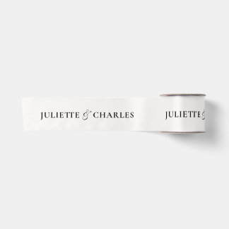 Old Money Black & White | Wedding Satin Ribbon