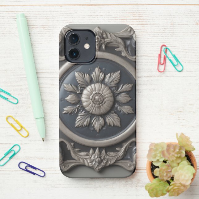 Old Money Elegance iPhone Shell Case (On Desk)