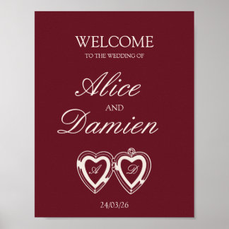 Old Money Elegant Wedding Sign