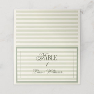 Old Money Green Wedding Place Card