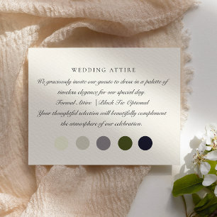 Old Money ivory colour, wedding attire card