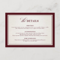 Old Money Modern Formal Burgundy Luxury Details