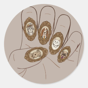 Old Money Nails Classic Round Sticker