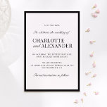 Old Money, off-white, framed  save the date Invitation<br><div class="desc">Old Money,  off-white,  framed save the date Invitation.</div>