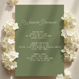Old Money Olive Lace Wedding Enclosure Card