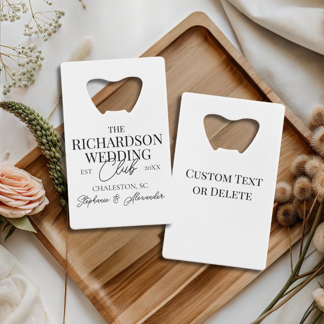 Old Money Social Club Custom Wedding Merch Favor (Creator Uploaded)