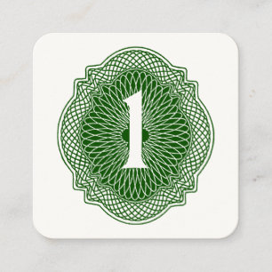 Old Money Square Business Card