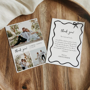 Old Money Thank you card photo collage