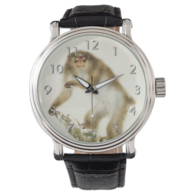 Old Monkey with Cherry in Autumn Watch (Front)