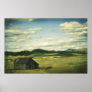 Old Montana Barn Print