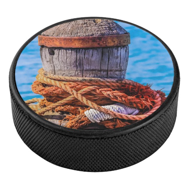 Old Mooring Bollard Hockey Puck (3/4)