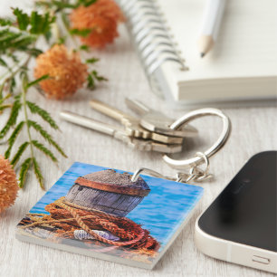 Old Mooring Bollard Key Ring