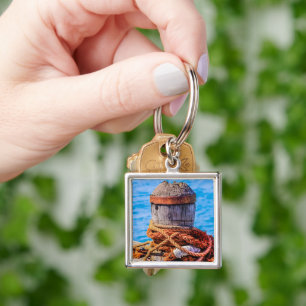 Old Mooring Bollard Key Ring