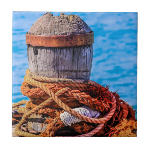 Old Mooring Bollard Tile