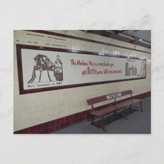 Old Mortein Ad in Museum Station Postcard