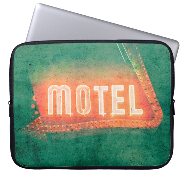 Old Motel Laptop Sleeve (Front)