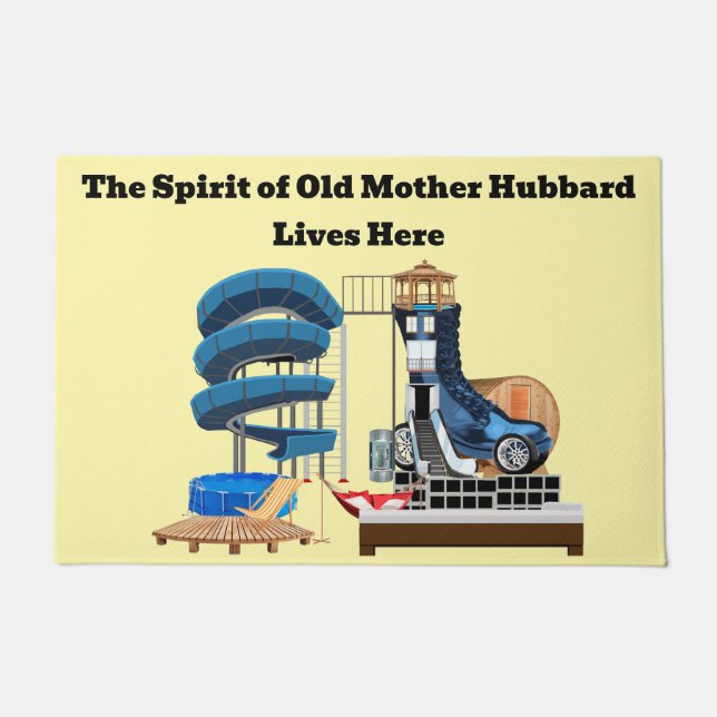 Old Mother Hubbard Door Mat (Front)