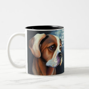 Old Mother Hubbard fun Two-Tone Coffee Mug