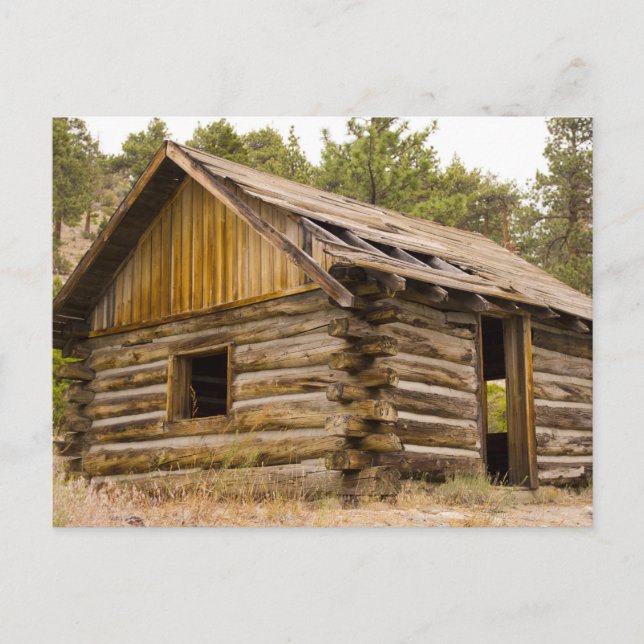 Old Mountain Cabin Postcard (Front)