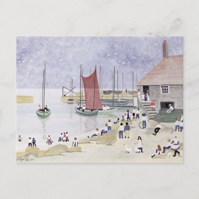 Old Mousehole 1993 Postcard (Front)