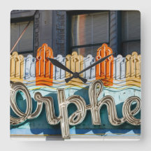 Old Movie Marquee Wall Clock