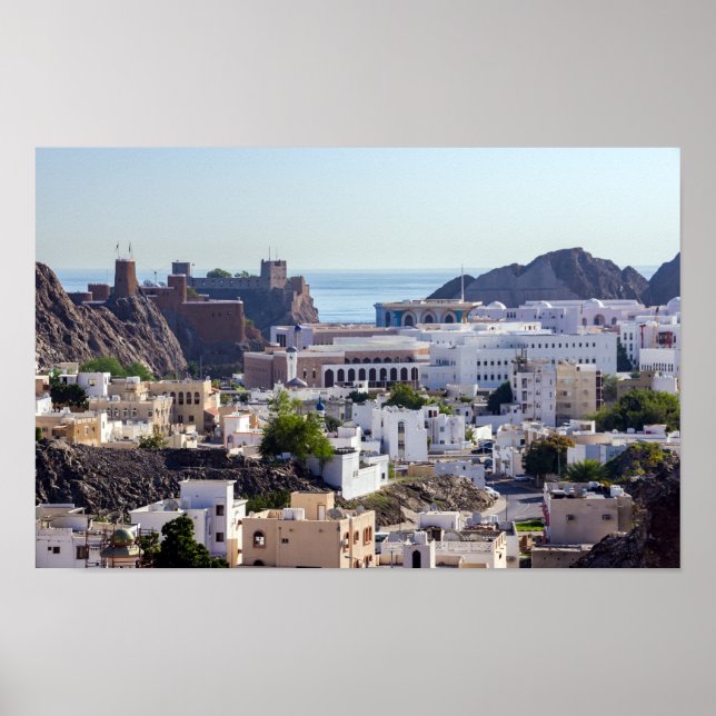 Old Muscat original historic city of Muscat - Oman Poster (Front)