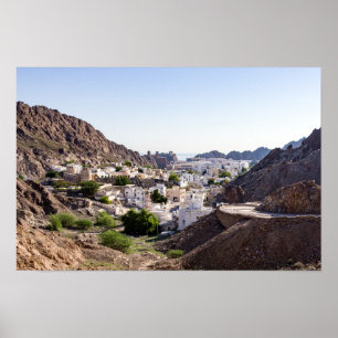 Old Muscat original historic city of Muscat - Oman Poster