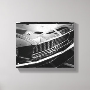 Old Muscle Classic Car Driver Drive Canvas Print