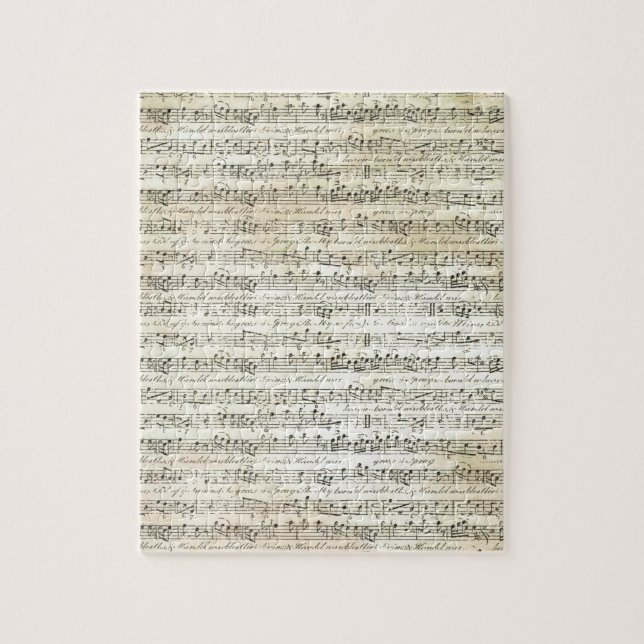 old music jigsaw puzzle (Vertical)