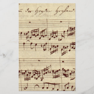 Old Music Notes - Bach Music Sheet